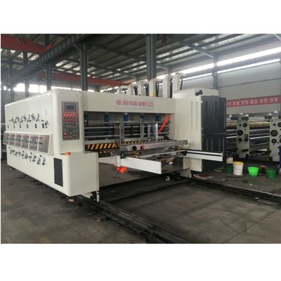 Impressora de cartão corrugado automática completa, máquina de corte de borracha de corte de borracha
