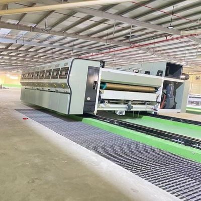 Impressora de cartão corrugado automática completa, máquina de corte de borracha de corte de borracha