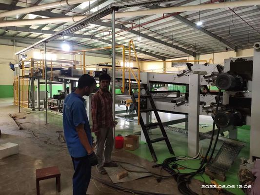 Máquina de fabricação de cartão ondulado 5 Ply Linha de embalagem 3000*1600*2000