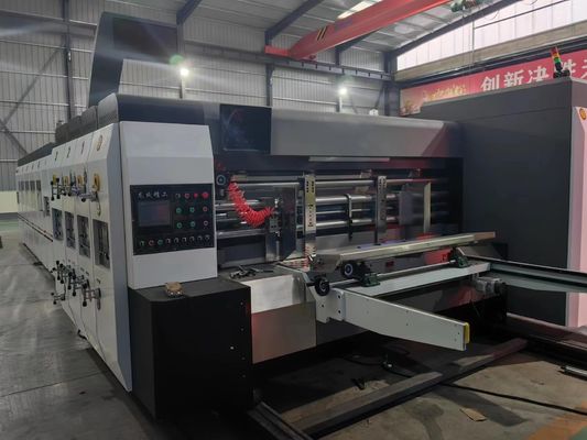 Cartão corrugado Automática 4 impressora de cores Slotter Flexo Impressão Slotting Die Cutting Machine