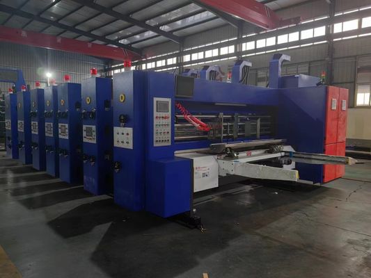 Cartão corrugado Automática 4 impressora de cores Slotter Flexo Impressão Slotting Die Cutting Machine
