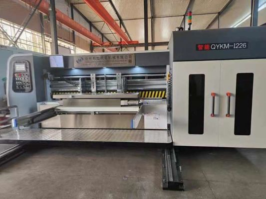 Máquina automática de impressão de cartão de qualidade, de corte por entalhe, para formação de papel de cartão