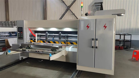 220V Caixa de cartão de embalagem cartão ondulado rotativo máquina de corte a die máquina de impressão flexográfica caixa de pizza