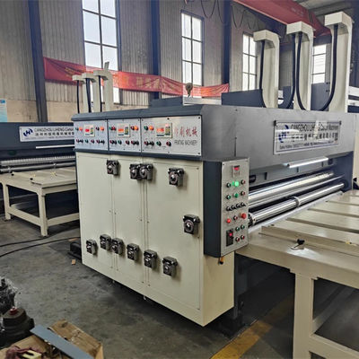 Máquina de fabricação de caixas onduladas semiautomática de 220V com longa vida útil