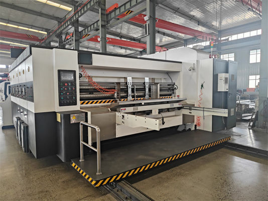 1800 KG Máquina de impressão automática Flexo 4 Color Slotter And Die Cutter