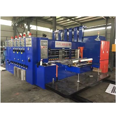 220V Caixa de cartão corrugada Flexoprinter Impressora de cartão máquina de corte a jato com slotter e cutter de jato