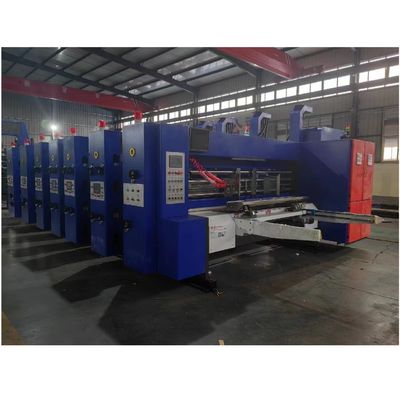 220V Caixa de cartão corrugada Flexoprinter Impressora de cartão máquina de corte a jato com slotter e cutter de jato