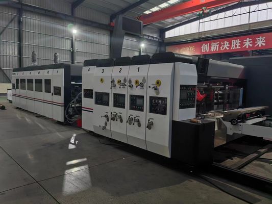 1200*960*2200mm Transferência de vácuo Flexo Impressão Slotting Die Cutting Carton Machine