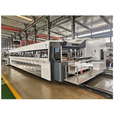 1200*960*2200mm Transferência de vácuo Flexo Impressão Slotting Die Cutting Carton Machine