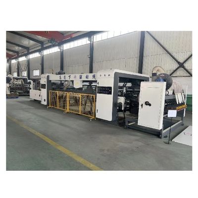 Máquina de impressão automática de cartão flexo corrugado 4 cores Folder Glue para a fabricação de caixas