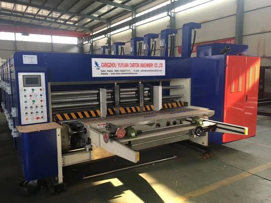 Máquina de impressão automática de cartão flexo corrugado 4 cores Folder Glue para a fabricação de caixas
