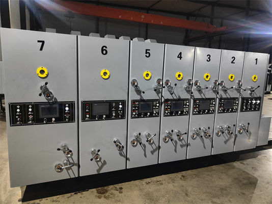 Máquina de corte de matriz de impressão de tinta aquosa de alta velocidade de 380V 2 3 4 5 6 Máquina de impressão flexo a cores