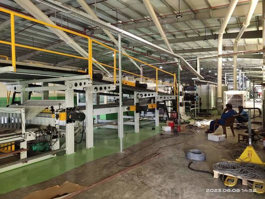 Linha de produção de cartão ondulado totalmente automática de alta velocidade 3 5 7