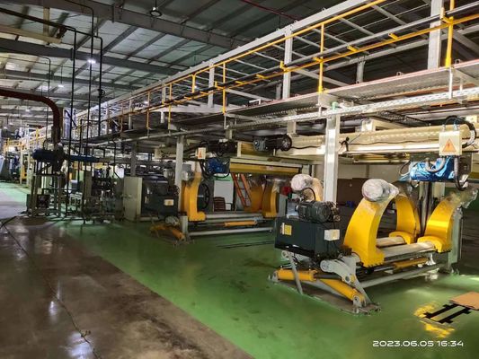 Linha de produção de cartão corrugado e máquina de fabricação de cartão corrugado