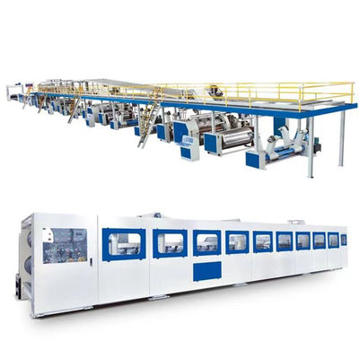 Linha de produção automática de cartão ondulado para máquina de formação de papel