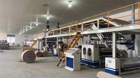 Linha de produção automática de cartão ondulado para máquina de formação de papel