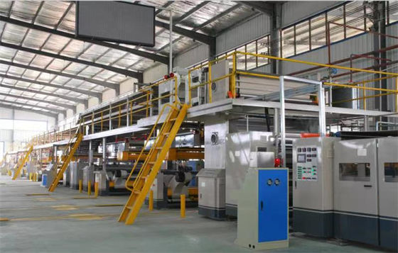 Máquina de moldagem de papel para produção de cartão ondulado totalmente automática